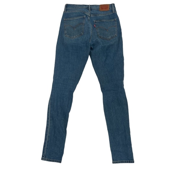 Levi's 721 High Rise Skinny Distressed Jeans Size 25 Women’s - Picture 3 of 6
